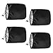 ZIMISI 4PCS Car Side Mirror Covers Waterproof Snow Rear View Mirror Cover Protect from Ice Frost Dew Rain Bird Poop Silver Coated Snowproof Winter Accessories for Car SUV Truck 4 PCS - Image 2