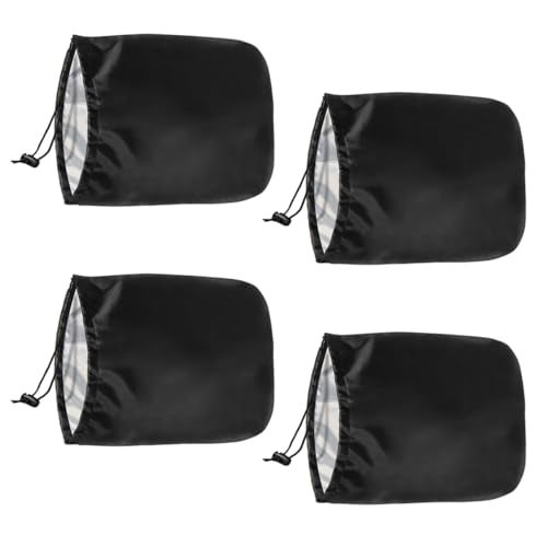 ZIMISI 4PCS Car Side Mirror Covers Waterproof Snow Rear View Mirror Cover Protect from Ice Frost Dew Rain Bird Poop Silver Coated Snowproof Winter Accessories for Car SUV Truck 4 PCS - Image 1