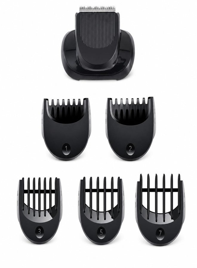 ZATEIRL Replacement Razor Head with 5 Guide Combs (1/2/3/5/7mm) Compatible with Braun Series 5/6/7, Models 5018s, 6075cc, 7071cc, 7020s, 7085cc. - Image 1