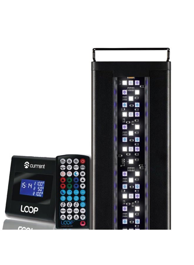 Current USA 36-48" Inch Orbit Marine LED Saltwater Reef Marine Aquarium Light | 24 Hour IR Lighting & eFlux Wave Pump Control | Adjustable Color Spectrum for Fish Tank (4102) - Image 1