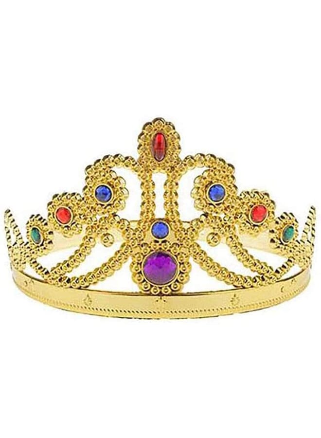 Party Time 1 Pc Gold Princess Tiara/Crown For For Girls Fancy Party Halloween Christmas Cosplay Costume - Image 2