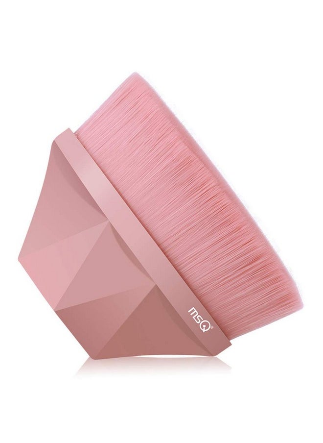 MSQ Foundation Brush Makeup Brush Kabuki Brush Liquid Brush Face Brush with Case, for Blending Liquid, Cream, Concealer Premium, Pink  - Image 1