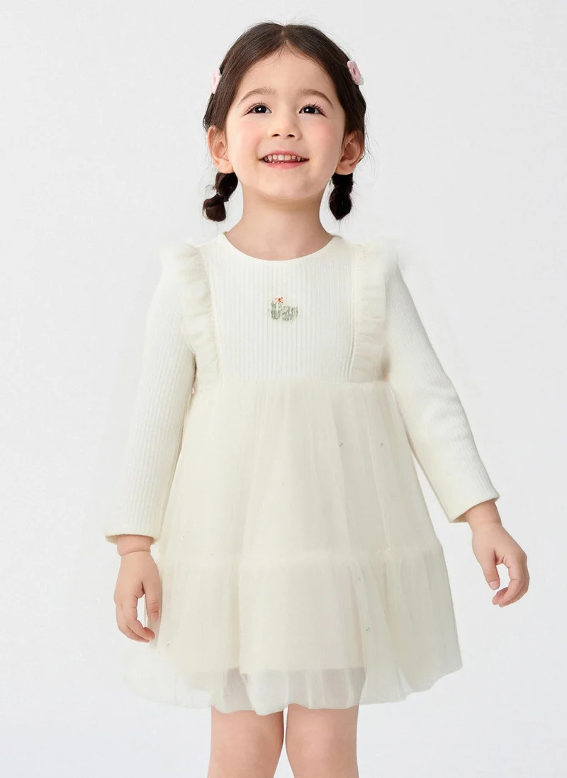 Balabala Girl Toddler Knitted one-piece dress