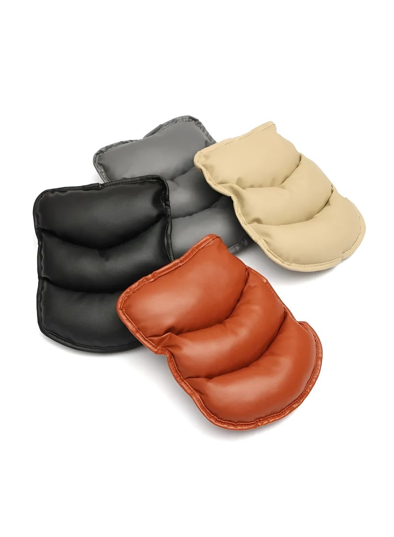 Comfortable Car Center Console Armrest Cover, Soft Leather Car Console Cover, Car Interior Center Console Pad for Driver or Passenger Arms, Compatible with All Cars (Black) - Image 5