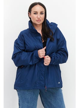 Trespass Women Brand Logo Windbreaker Jacket, Blue  - Image 1