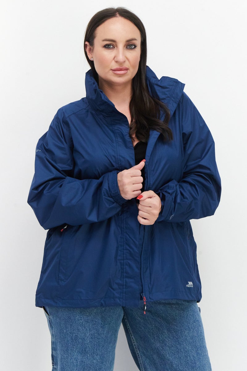 Trespass Women Brand Logo Windbreaker Jacket, Blue - Image 1