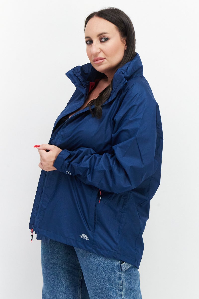 Trespass Women Brand Logo Windbreaker Jacket, Blue - Image 2
