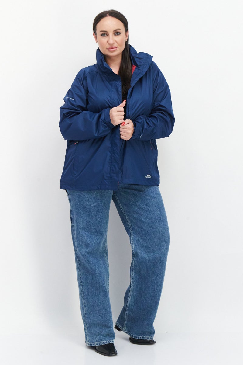 Trespass Women Brand Logo Windbreaker Jacket, Blue - Image 2