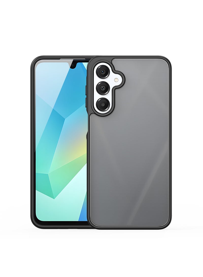 دوكس دوتشيز جراب يند دوكس دوكيس شفاف غير لامع مطفي مضاد للاصفرار [غطاء خلفي صلب من البولي كربونات ومن السيلكون ] جراب واقٍ مقاوم للصدمات متوافق مع  Samsung Galaxy A16 (أسود) - Image 5