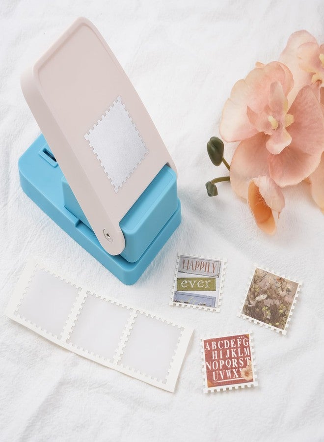 CYFUN DESIGN Square Punch, 1 inch Square Postage Stamp Punch, Stamp Puncher, Portable Lever Craft Hole Punches for Paper Crafts, Stamps Cutter Hole Punches, Paper Punches for Crafting DIY Project Scrapbooking - Image 3