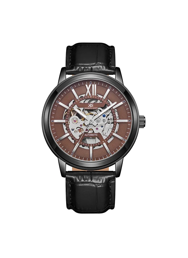 KENNETH SCOTT Men's Green  Dial Automatic  Watch - K24323-BLBH