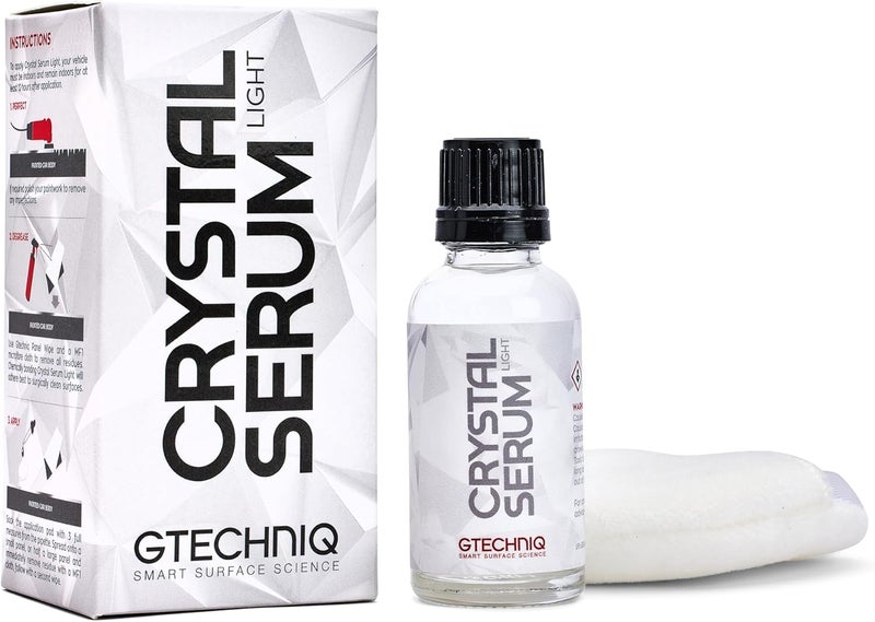 Gtechniq Crystal Serum Light Ceramic Coating for Cars, Protect Car Paintwork, High Shine, Easy to Apply, 30ml (Sufficient for 1 Small-Med Car)-3-5 Years Durability - Image 1