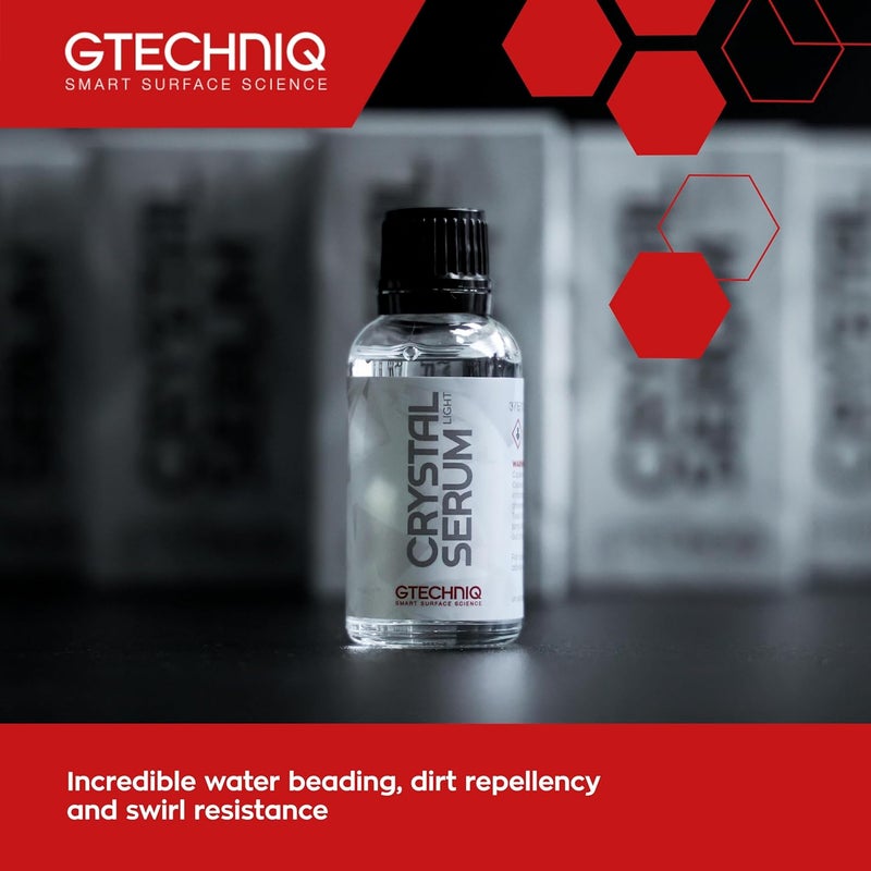 Gtechniq Crystal Serum Light Ceramic Coating for Cars, Protect Car Paintwork, High Shine, Easy to Apply, 30ml (Sufficient for 1 Small-Med Car)-3-5 Years Durability - Image 2