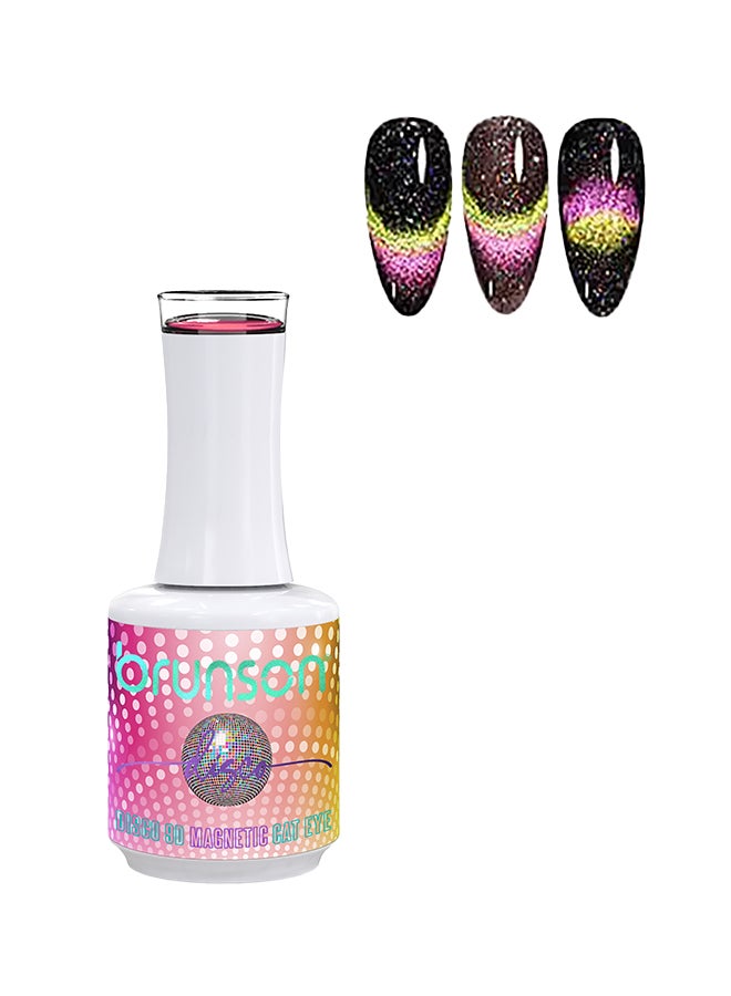 brunson طلاء أظافر جل كات آي ديسكو 9D مع تأثير الكاميلون مغناطيسي قابل للإزالة UV LED طلاء جل كات آي هدية فن الأظافر B9DD15 - Image 1