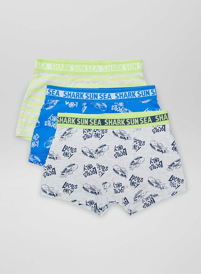 Kiabi Boy Pack Of 3 Pairs Of Stretch Boxer Shorts  - Image 1