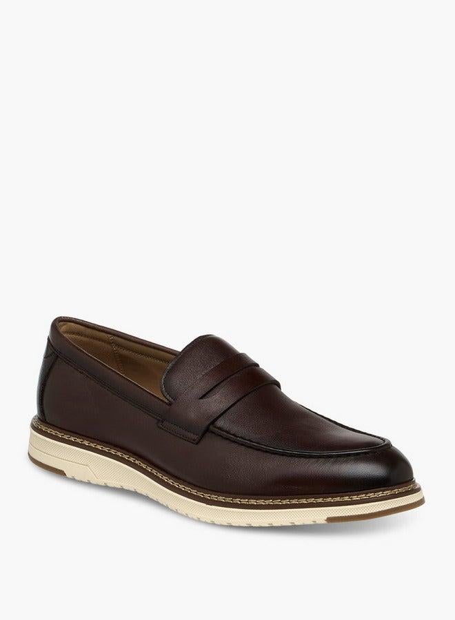 DUCHINI Men's Solid Slip-On Loafers - Image 1
