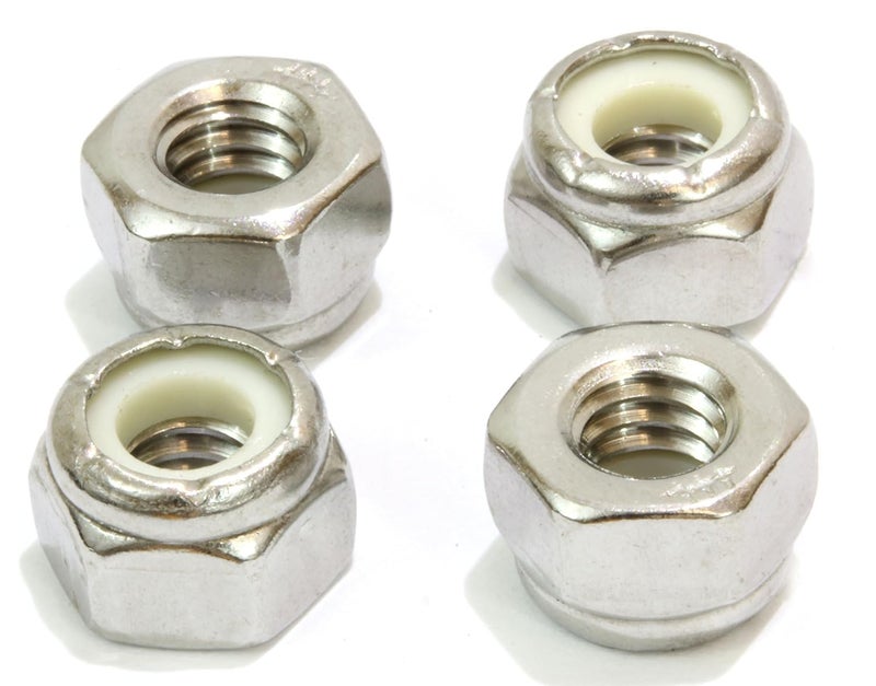 Bolt Dropper 3/8"-16 Nylon Insert Lock Nut (100 Pieces) Stainless Steel Finish Hex Lock Nuts, 304 (18-8) Stainless Plain Finish Corrosion Resistant Commercial Grade by - Image 4