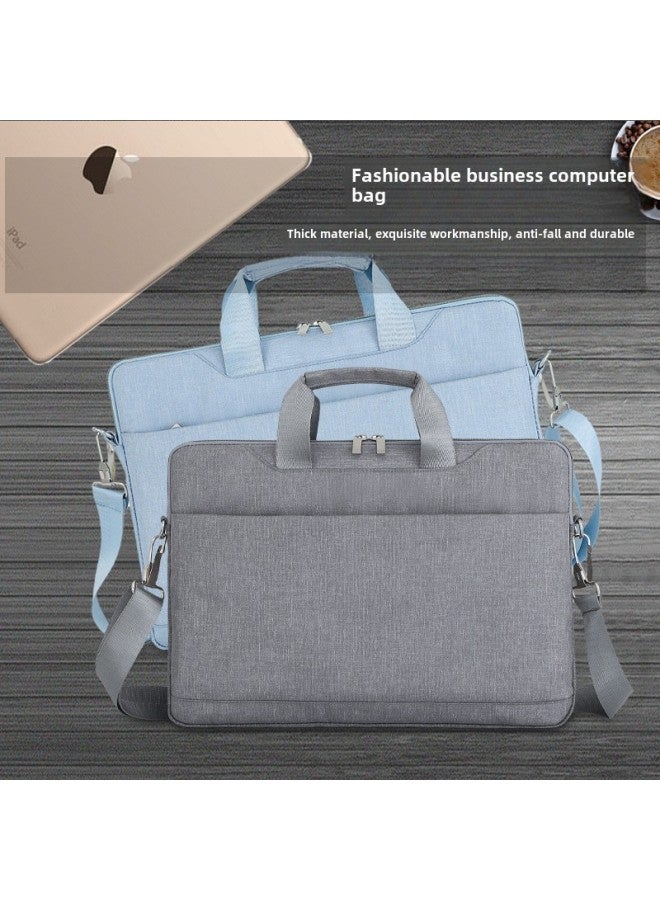 2024 Laptop Business Bag 15.6 Inch Crossbody Briefcase For huawei Tablet Laptop Bag-Color:Blue With Shoulder Strap-Dimensions:15.6 Inch