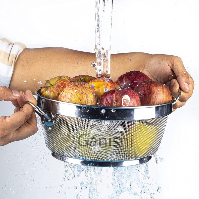 Ganeshi غطاء طعام على شكل قبة من الفولاذ المقاوم للصدأ مع مقبض - 24 سم قطر - Image 5