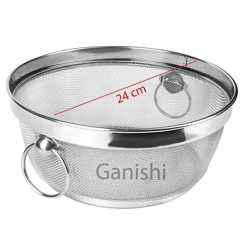 Ganeshi غطاء طعام على شكل قبة من الفولاذ المقاوم للصدأ مع مقبض - 24 سم قطر - Image 2