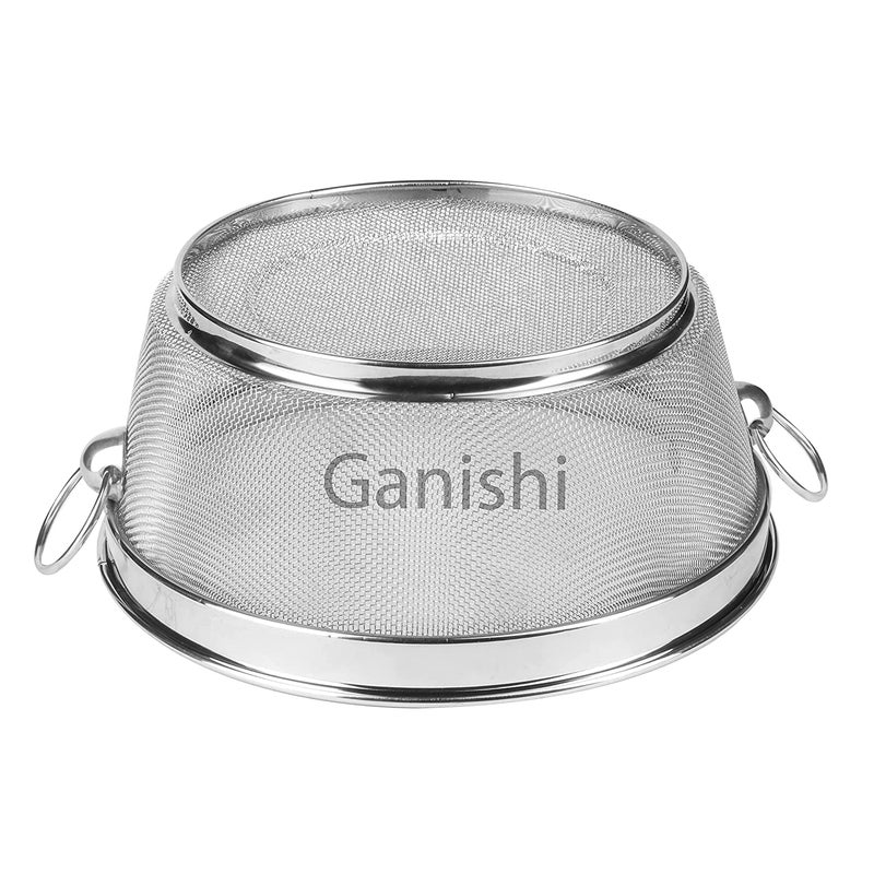 Ganeshi غطاء طعام على شكل قبة من الفولاذ المقاوم للصدأ مع مقبض - 24 سم قطر - Image 4