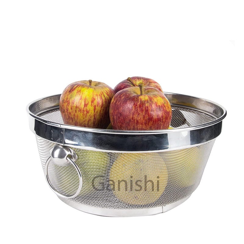 Ganeshi غطاء طعام على شكل قبة من الفولاذ المقاوم للصدأ مع مقبض - 24 سم قطر - Image 3