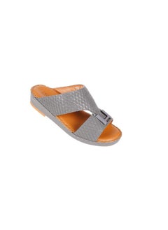barjeel uno 008-3586  Barjeel Uno Boys Arabic Sandals BBSP1-01  Dark Grey  - Image 2