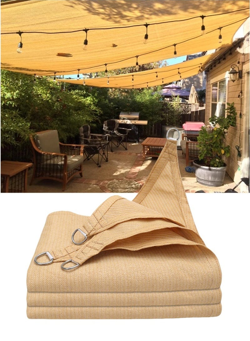 VUCATIN Thickened Sun Shade Sail, Rectangle Sun Shade Canopy, Water Permeable UV Block Sunshade for Backyard Yard Deck Patio Garden, Outdoor Activities Sunshade Cover - Image 1