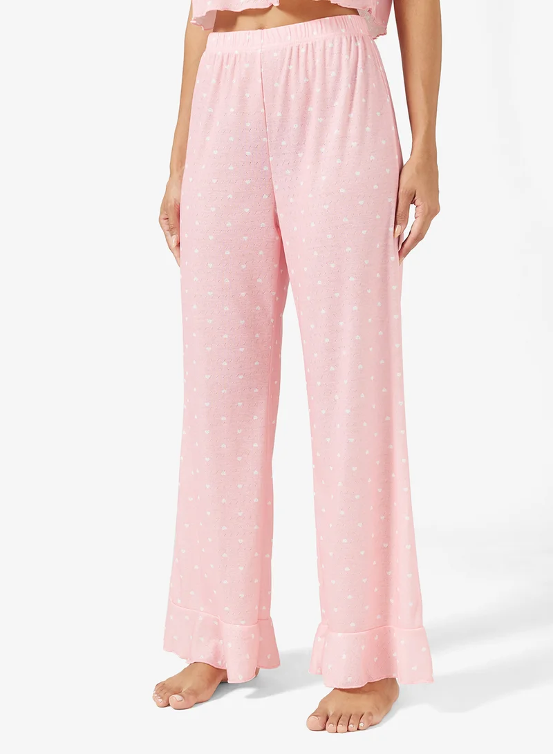 Ginger Relaxed Pointelle Top & Pant Lounge Set