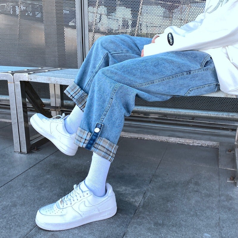 Unisex Classic Denim Jeans Loose Fit Daily Outdoor Wear - Image 2