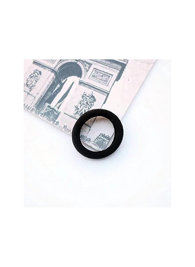 Zaboon Pieces Small Seamless Hair Ties Elastic Hair Band Ponytail Holders For Children And Little Girls’ Hair Accessory (Black) - Image 5