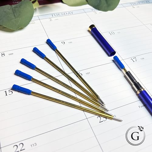 Garland Universal #1 Cross Compatible Ballpoint Pen Refill, USA Made, Archival Ink, 1.0mm Medium Point, Smooth Writing, 5 Pack (Blue) - Image 5