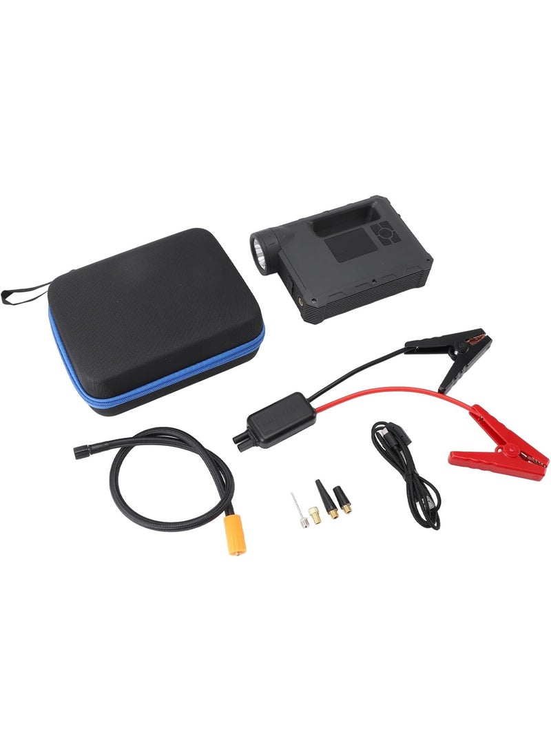 REBENUO Multi-Function Car Jump Starter 16000mAh with Air Compressor and LED Light - Image 3