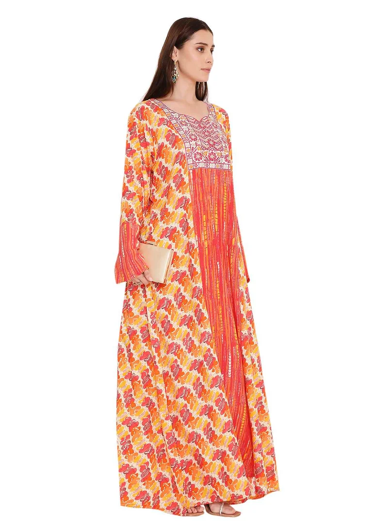 HANA & SARA unique styled long arabic jalabia kaftan dress