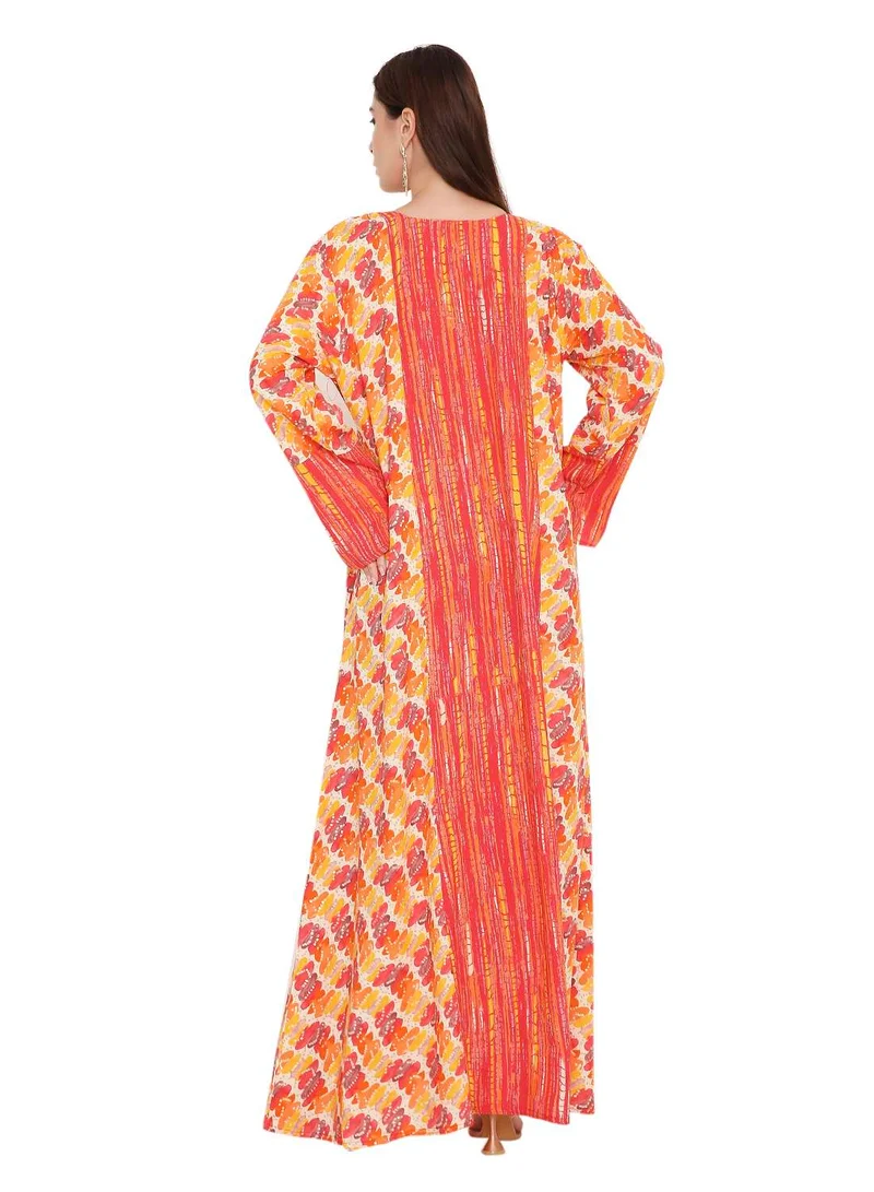 هانا آند سارا unique styled long arabic jalabia kaftan dress