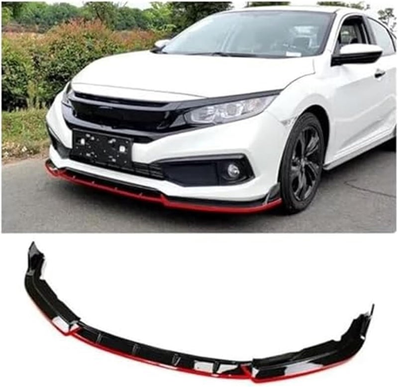 DEMULAX Front Bumper Splitter for Civic Sedan 2019-2021 - Image 1
