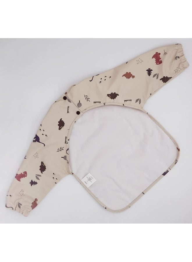 GZMM Waterproof Baby Bibs,Infant Toddler Long Sleeve Feeding Bib With Food Catcher,Easy Clean & Washable - Image 4