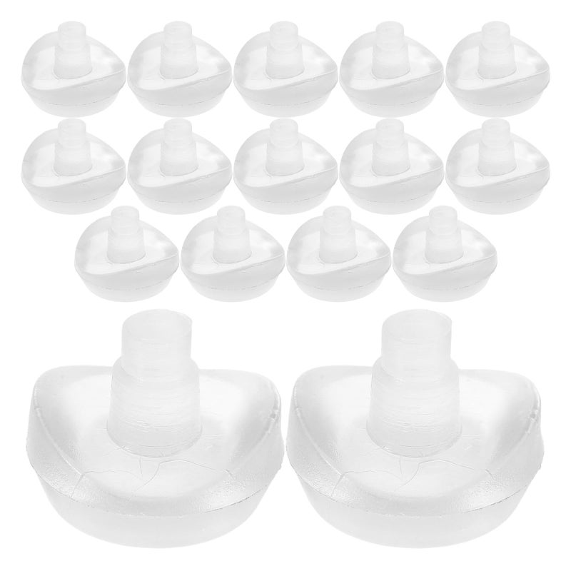 16 Pcs PVC Furniture Gripper Pads Non Slip Chair Foot Caps Leg Protectors for Hardwood Floors - Image 2