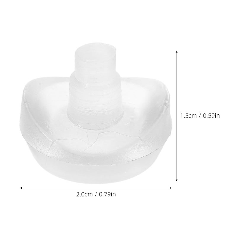 16 Pcs PVC Furniture Gripper Pads Non Slip Chair Foot Caps Leg Protectors for Hardwood Floors - Image 3