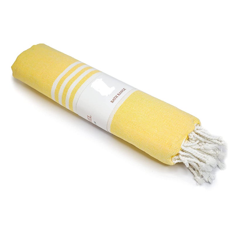 ROSSLYN Bath/Beach Towel Ultra Soft, Absorbent & Quick Dry Towel for Bath, Beach, Pool, Travel, Spa and Yoga 76x152 cm Set of 2 (Yellow Beige) - Image 2