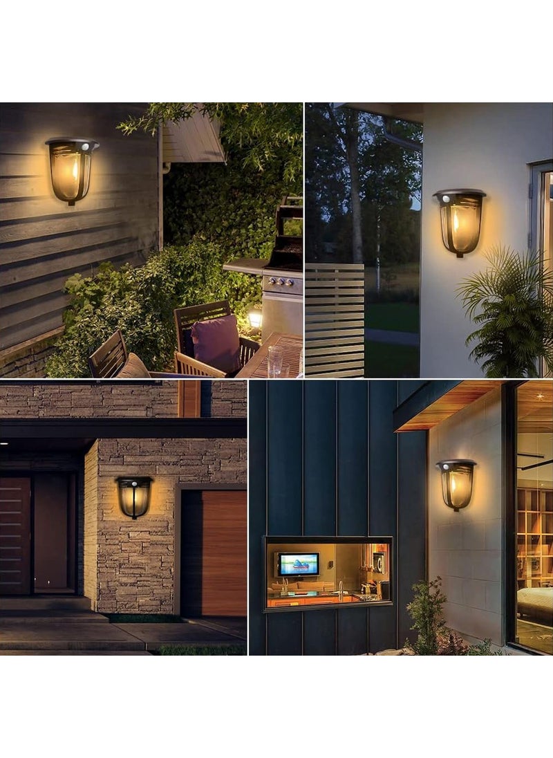 GT-SL18 Solar Powered Cob LED Wall Sconce with Motion Sensor