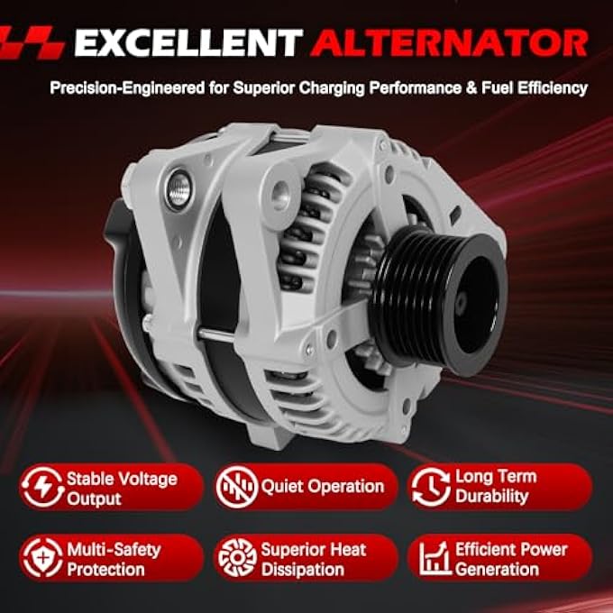 Autodevil 11138 Alternator 12V 100A Fits for Tacoma 2005-2015 V6 4.0L, Tundra 2006-2010, Alternator Replace OE 270600P030, 1042104230, 11138R, 2905206, AND0336 - Image 4