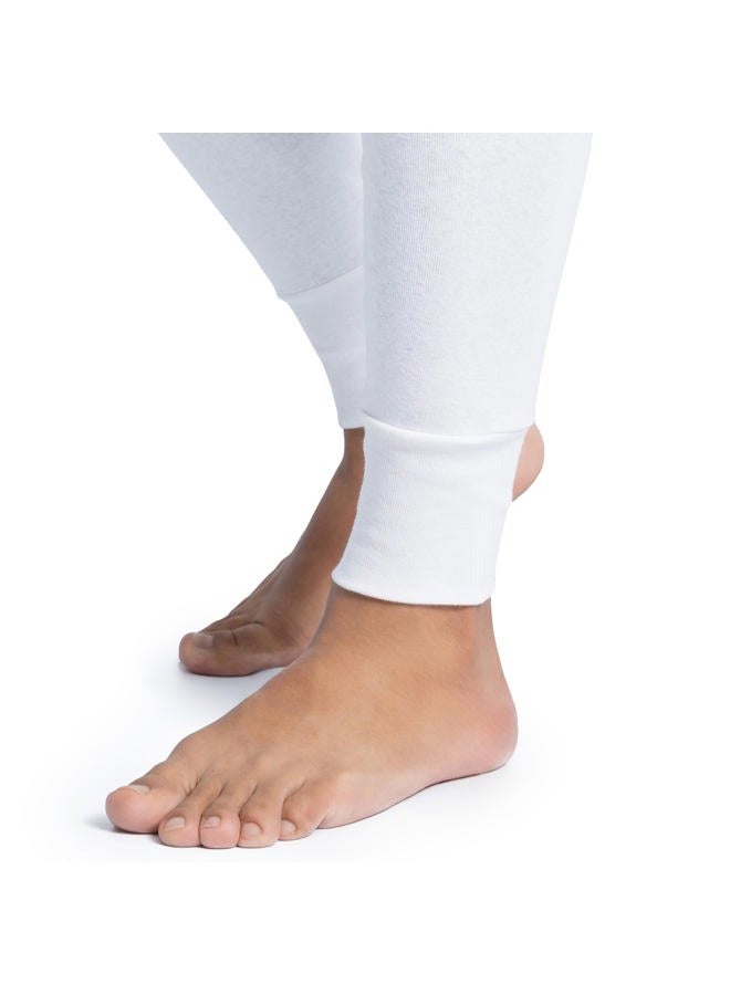 Indera Mens Long Drawers - Combed & Ringspun Thermal Underwear Pant, White, X-Large US - Image 4