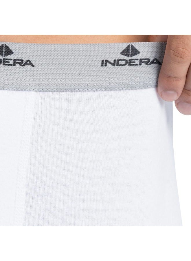 Indera Mens Long Drawers - Combed & Ringspun Thermal Underwear Pant, White, X-Large US - Image 2