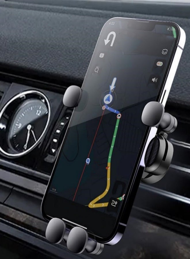 Car Phone Holder, Black, Suitable for mobile phone navigation while driving - Image 1
