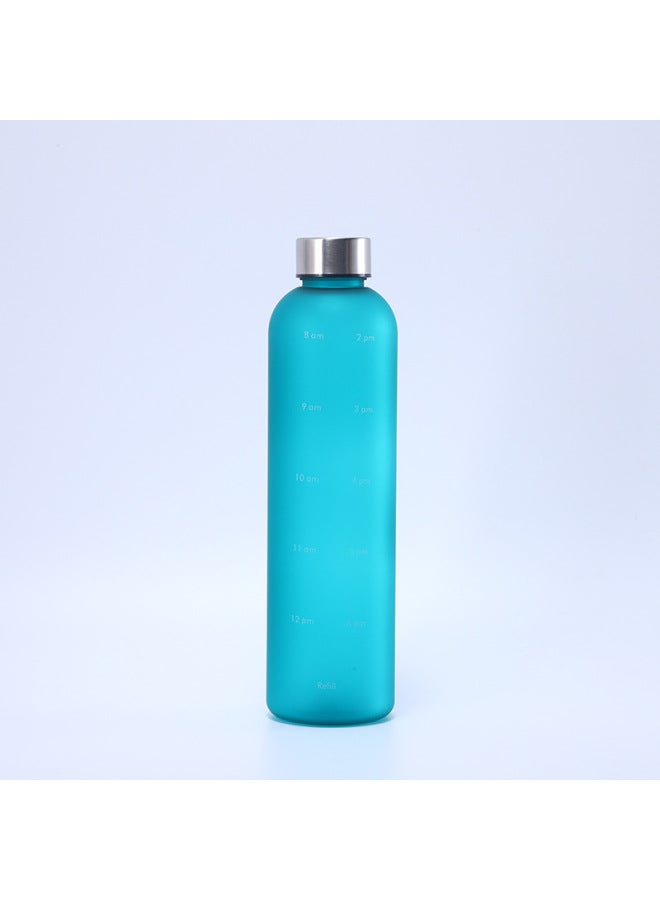 Large Capacity Sports Water Bottle 1000ml Stainless Steel Cover Cup Body 8 Color Gradient Spray Paint Sports Water Cup In Stock-Color:Blue-Capacity:1000ml - Image 1
