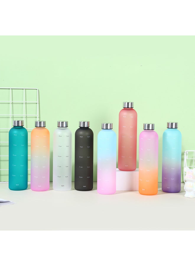 Large Capacity Sports Water Bottle 1000ml Stainless Steel Cover Cup Body 8 Color Gradient Spray Paint Sports Water Cup In Stock-Color:Blue-Capacity:1000ml - Image 4
