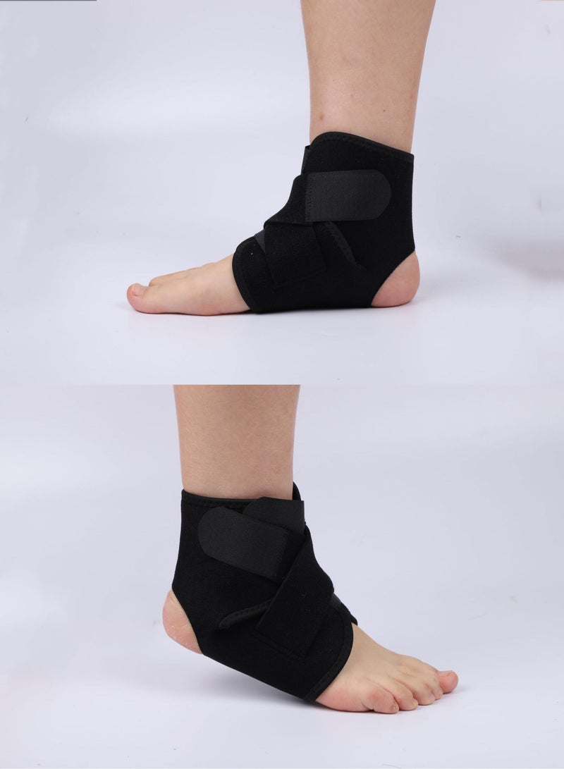 Generic 2 Pcs Ankle Support Brace Wrap Adjustable Breathable,Ankle Support Strap Adjustable, Ankle Brace Elastic, Ankle Braces ,Ankle Bracelys, Running Brace,Climbing Brace, Ankle Support Brace, Ankle Protector Brace for Plantar Fasciitis, Ligament Damage, Weak Ankles, Achilles Tendonitis and Arthritis, Stabilize Ligaments,for Most Foot Sizes,Black - Image 4