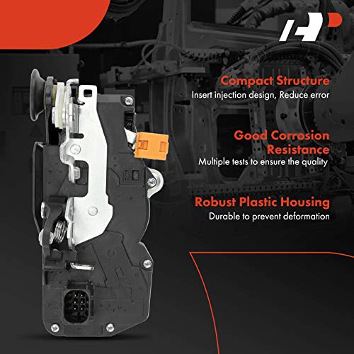 A-Premium Door Latch Lock Actuator Compatible with Hummer Vehicles - H2 2003 2004 2005 2006 2007, Sport Utility, Crew Cab Pickup - Rear Right Passenger Side, Replace# 15254039, 15134816 - Image 5