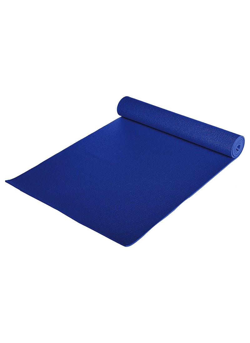 Generic - PVC Yoga Exercise Mat With Carrying Bag 6MM Thick x173cm Lx61cm W, Blue - Image 1